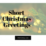 Short Christmas Greetings