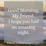 Good Morning Messages for Friend