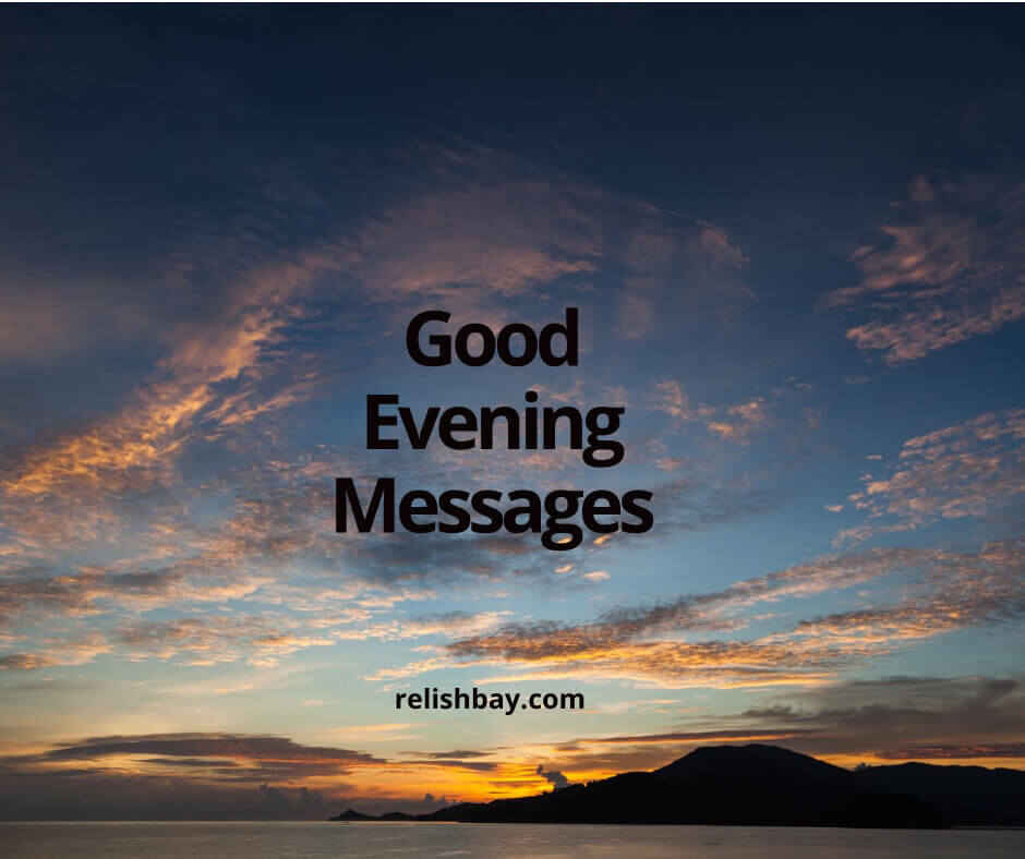 good evening messages for him image