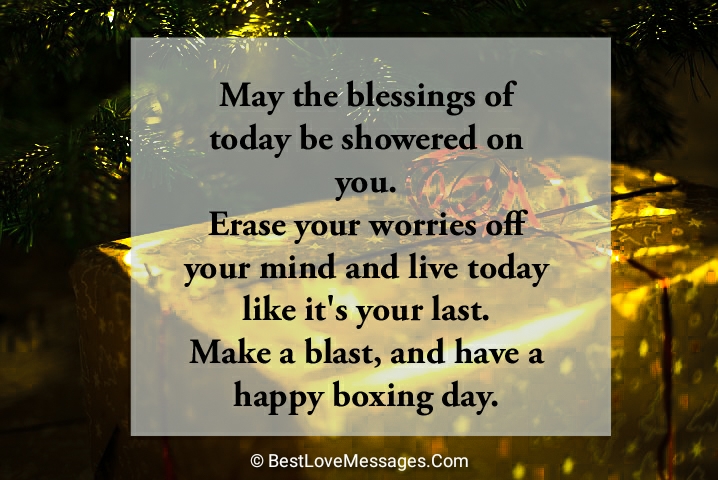 Happy Boxing Day Messages for Family and Friends