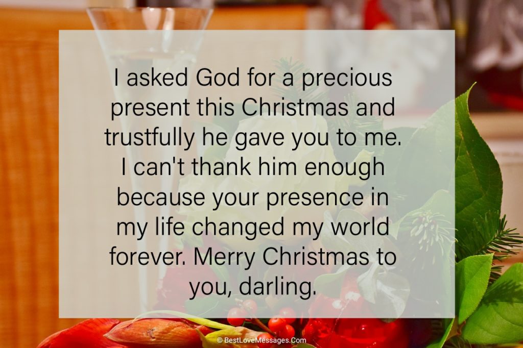 Christmas message for boyfriend long distance