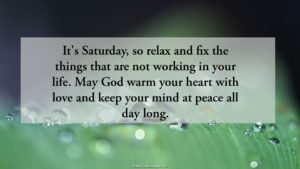 Saturday Blessings Quotes Image