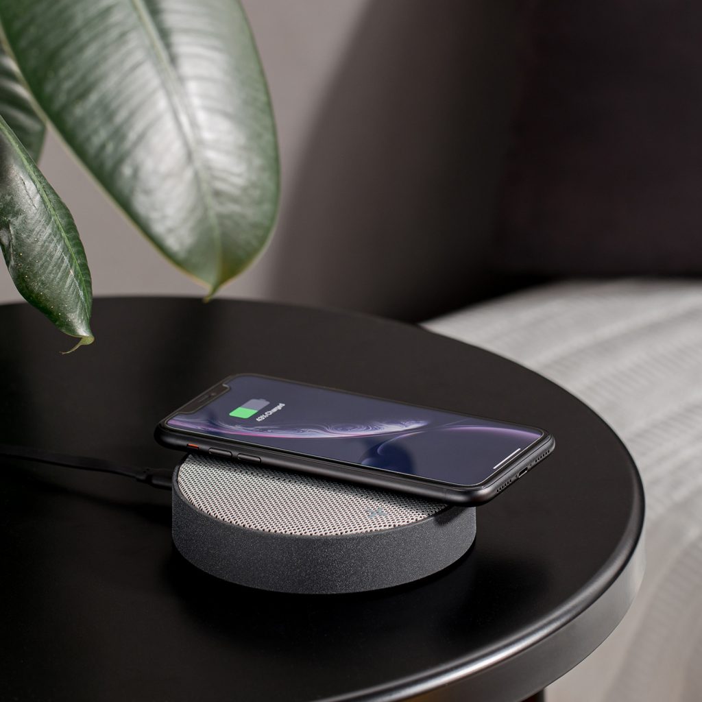 Oslo Energy Wireless Charging Pad & Bluetooth® Speaker