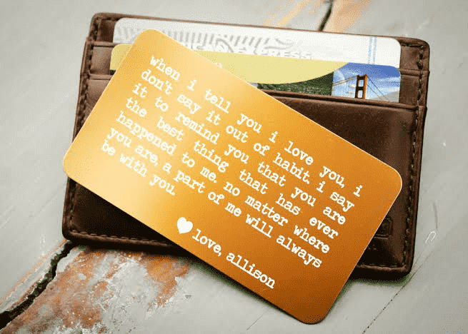 Engraved Wallet Card