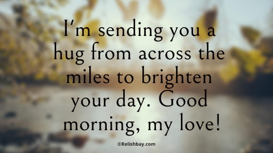 Good Morning Hug Quotes Image