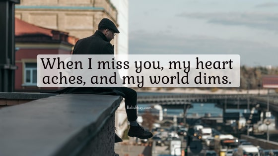 I Miss You from the Bottom of My Heart Quote